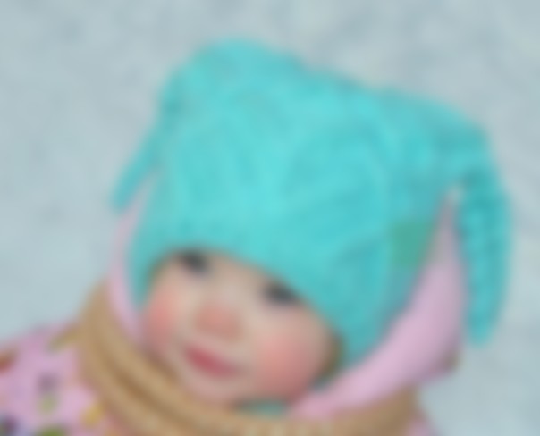 Вязанная шапка для ребенка 1 года