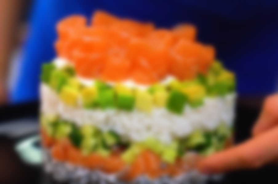 Суши как салат слоями рецепт с фото