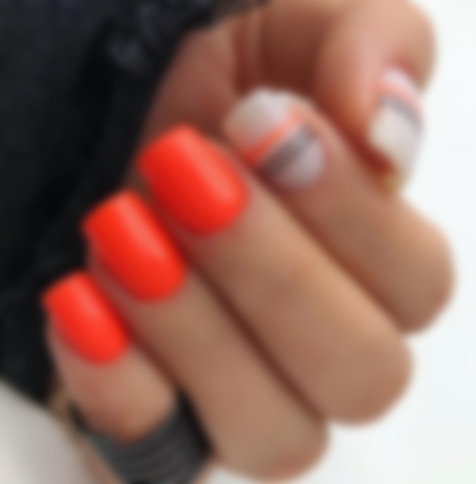 Яркий дизайн ногтей на квадратные ногти фото