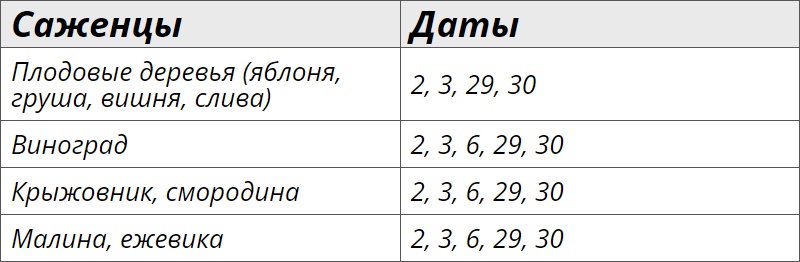 Лунный посевной календарь для саженцев на апрель 2024 года