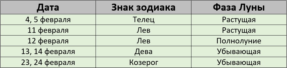 Благоприятные дни для стрижки по лунному календарю на февраль 2025 года