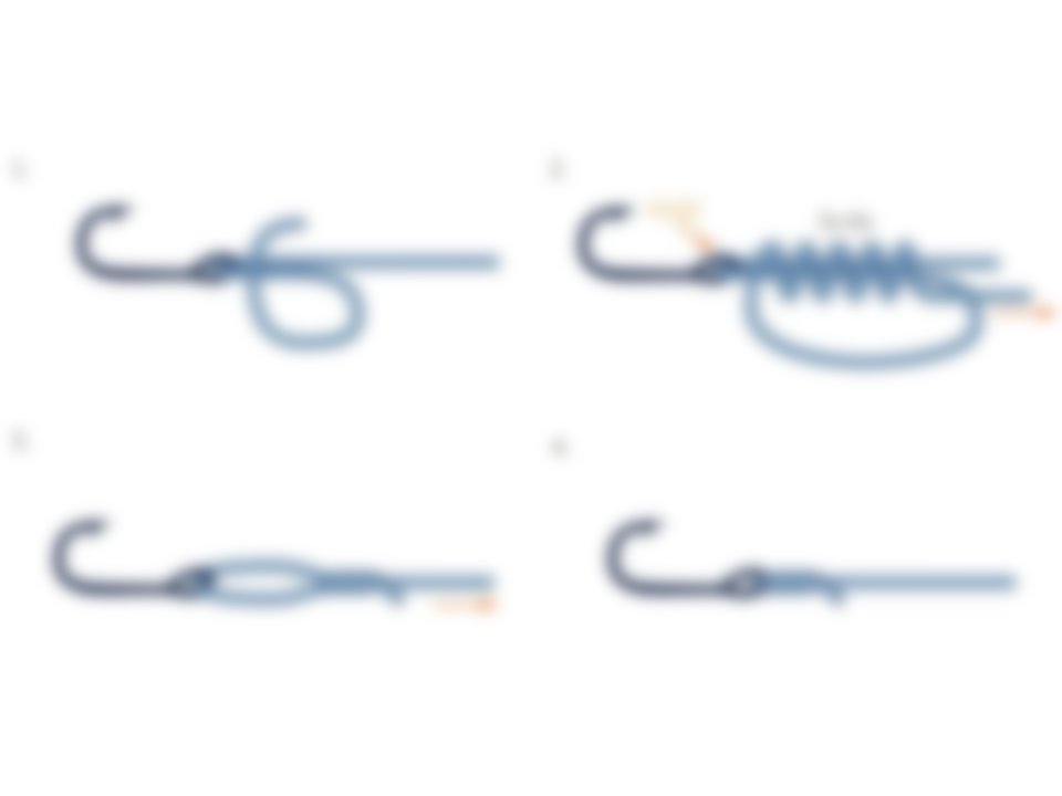 Как правильно завязать крючок на леску для ловли рыбы схема