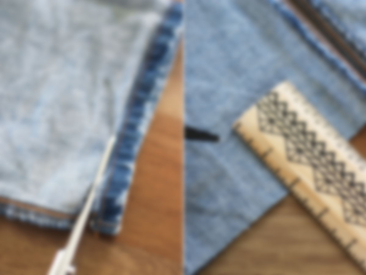 Как обрезать джинсы внизу по модному в домашних условиях