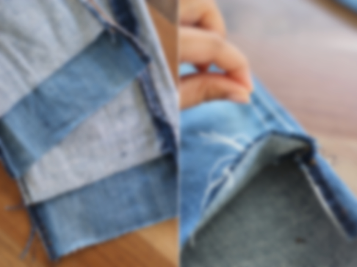 Как обрезать джинсы внизу по модному в домашних условиях
